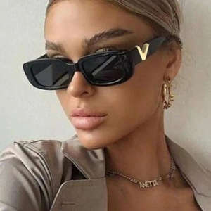 Designer sunglasses gold V 2023
