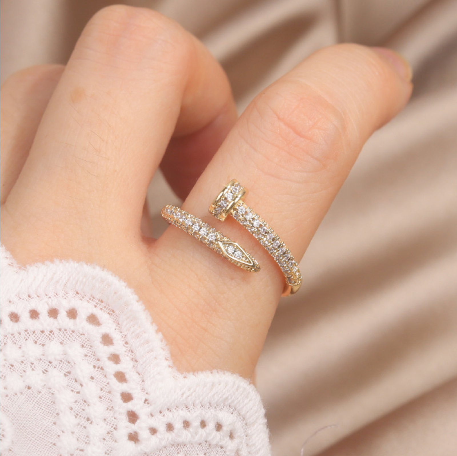 Icy Nail Ring