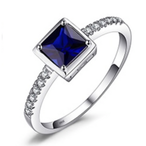 S925 Created Sapphire Ring