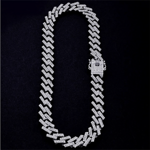 10x Iced Prong Link Bracelet + Chain Sets