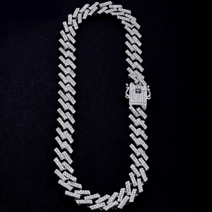 Iced Prong Link Chain