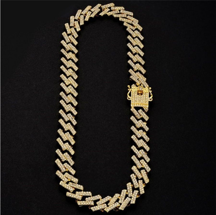10x Iced Prong Link Bracelet + Chain Sets