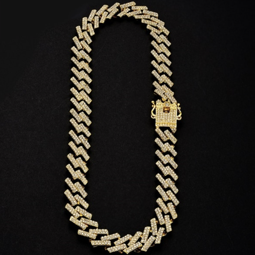 Iced Prong Link Chain