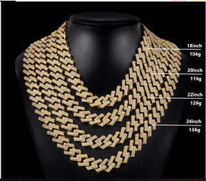 10x Iced Prong Link Bracelet + Chain Sets