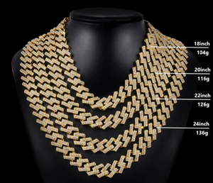 Iced Prong Link Chain