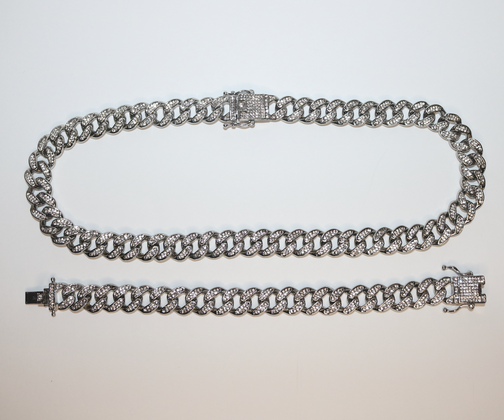 10x Iced Cuban Link Bracelet + Chain Sets