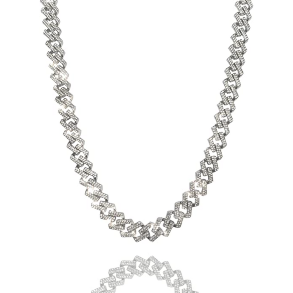 Iced Prong Link Chain