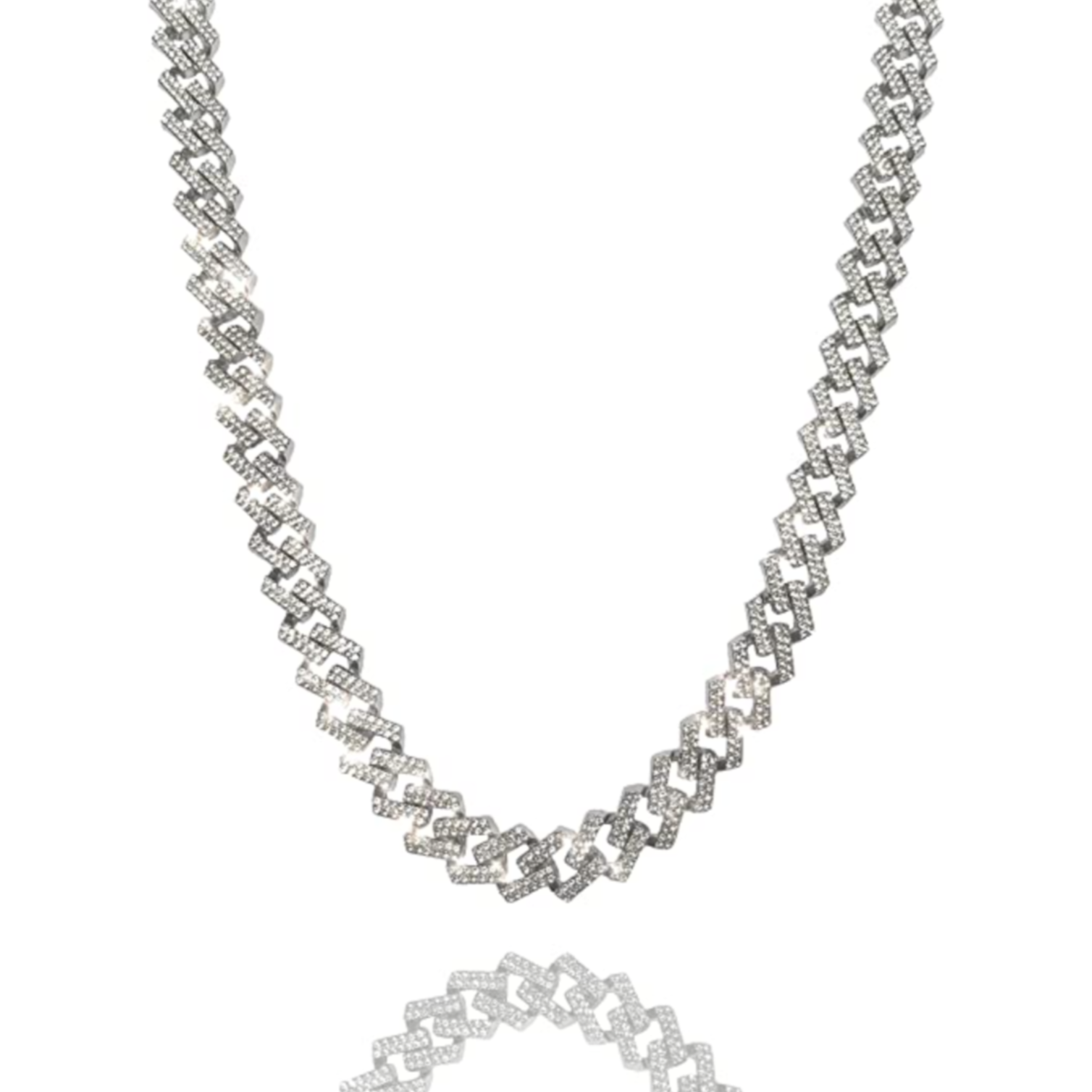 Iced Prong Link Chain